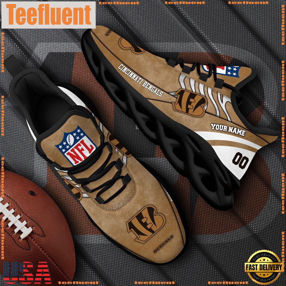 Cincinnati Bengals NFL Clunky Shoes For Fans Custom Name And Number