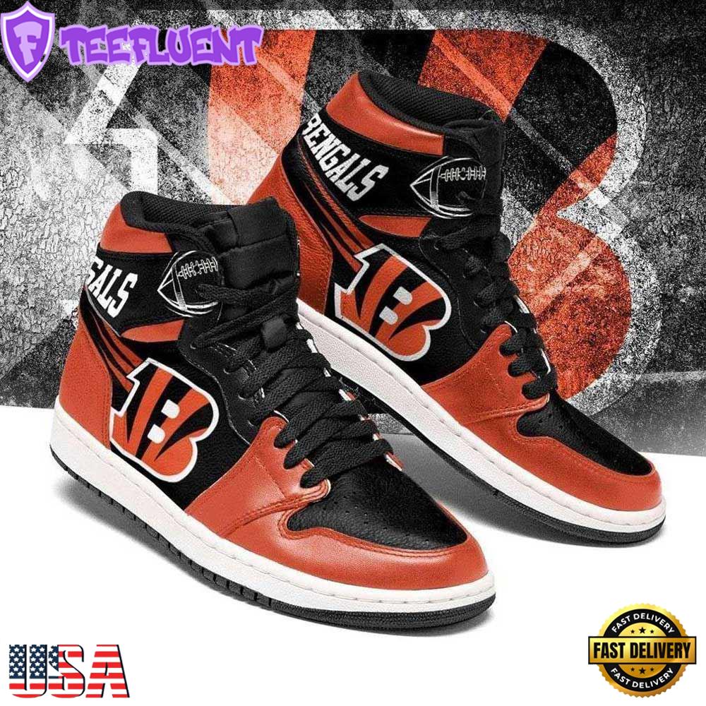 Cincinnati Bengals NFL JD1 Boot Sneakers Shoes