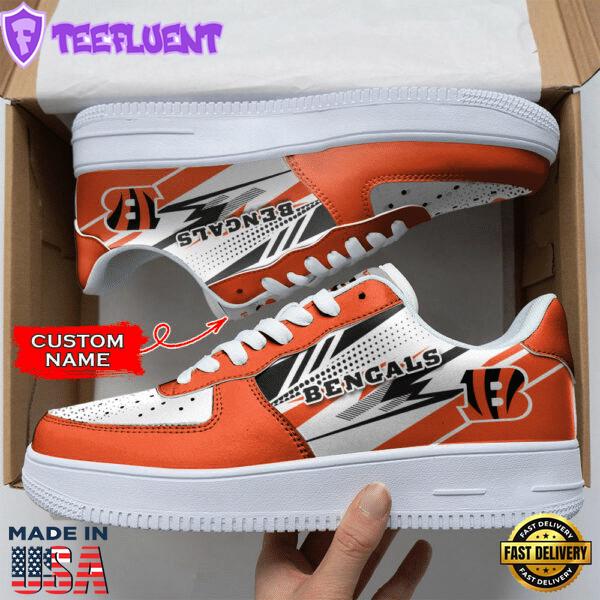 Cincinnati Bengals NFL Personalized Air Force 1 Shoes