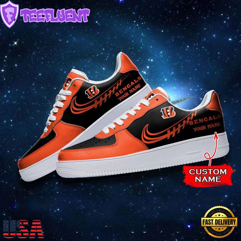 Cincinnati Bengals NFL Personalized Air Force Sneaker