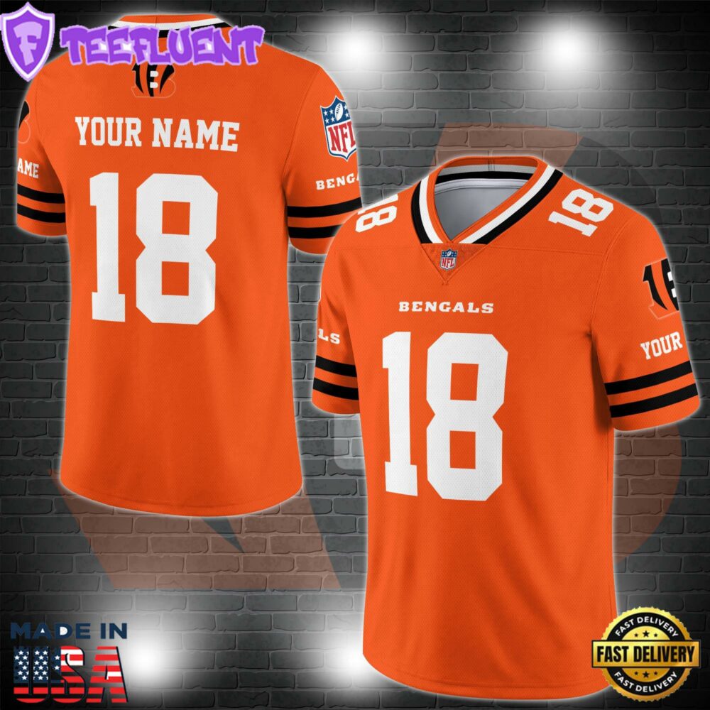 Cincinnati Bengals Personalized V-neck Football Jersey Sport Gifts For Fan