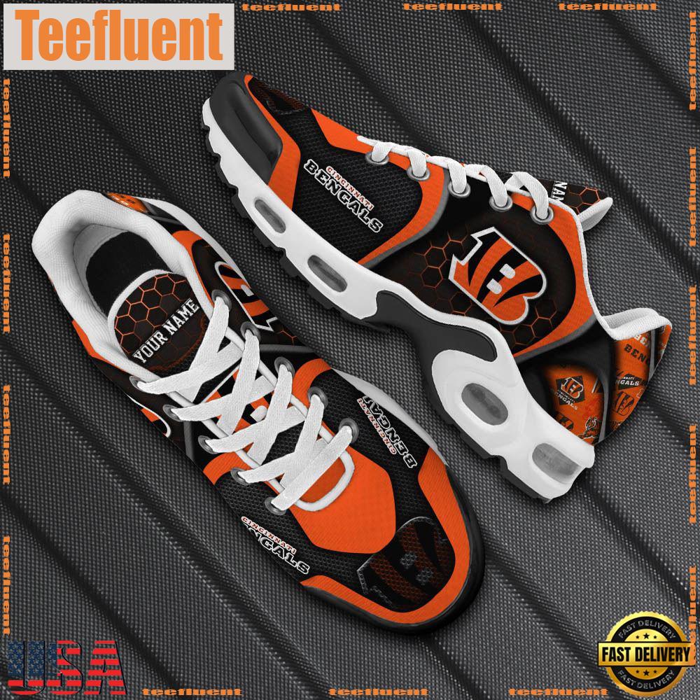 Cincinnati Bengals Tn Shoes Personalized Your Name, Football Team Shoes