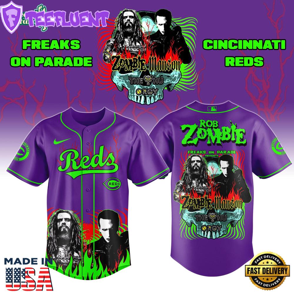 Cincinnati Reds x Freaks On Parade Tour 2026 Colab Jersey Limited Edition