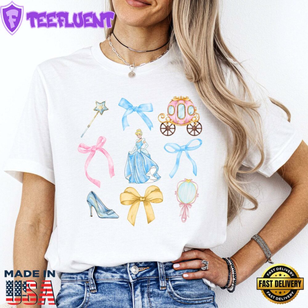 Cinderella T-Shirt Disney Princess Tee Disneyland Vacation Shirt Cinderella Carriage Design