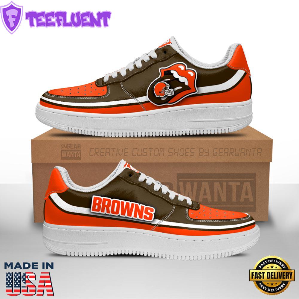 Cleveland Browns Air Sneakers Custom Force Shoes Sexy Lips For Fans
