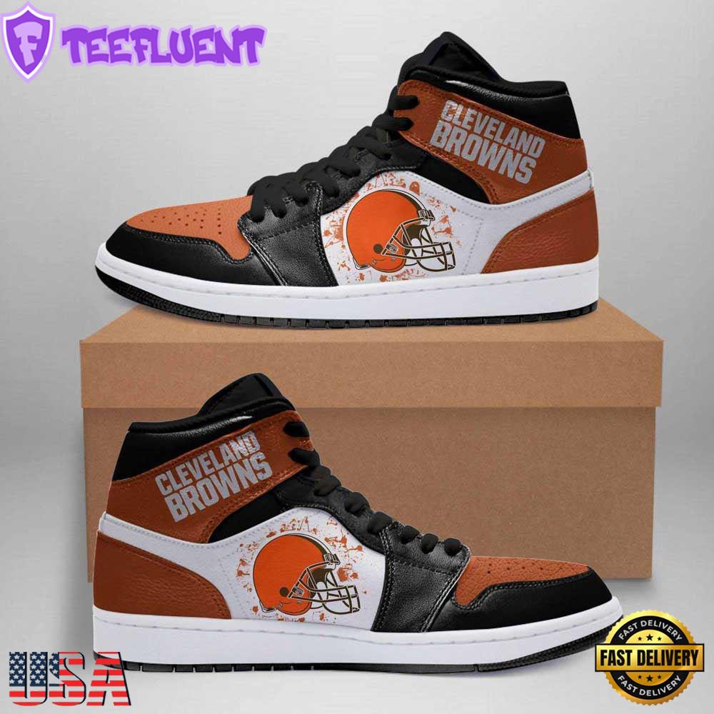 Cleveland Browns NFL Orange JD1 Boot Sneakers Shoes
