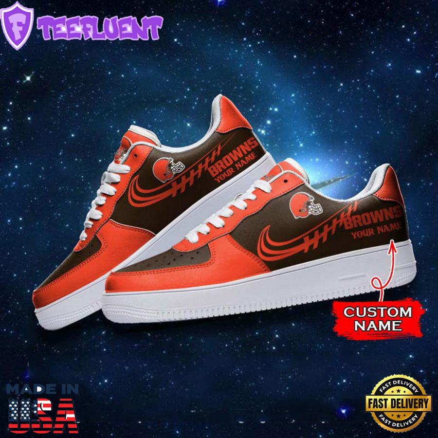 Cleveland Browns NFL Personalized Nike Air Force Sneaker