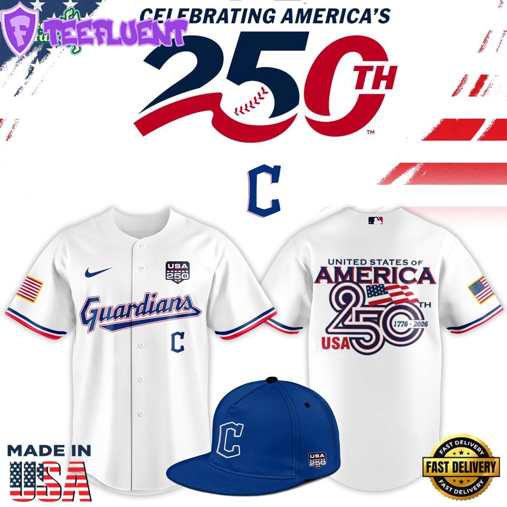 Cleveland Guardians USA 250th Anniversary Special Edition Baseball Jersey