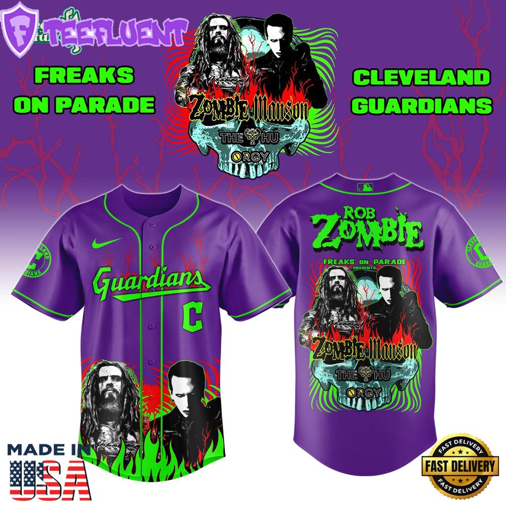 Cleveland Guardians x Freaks On Parade Tour 2026 Colab Jersey Limited Edition