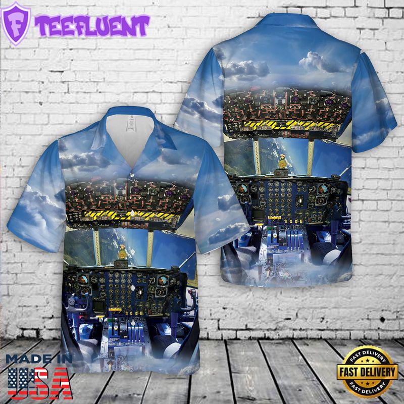 Cockpit US Navy Fat Albert C-130 Hercules Hawaiian Shirt