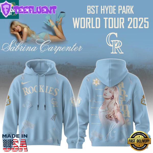 Colorado Rockies MLB Sabrina Carpenter 2025 Fall Tour Hoodie