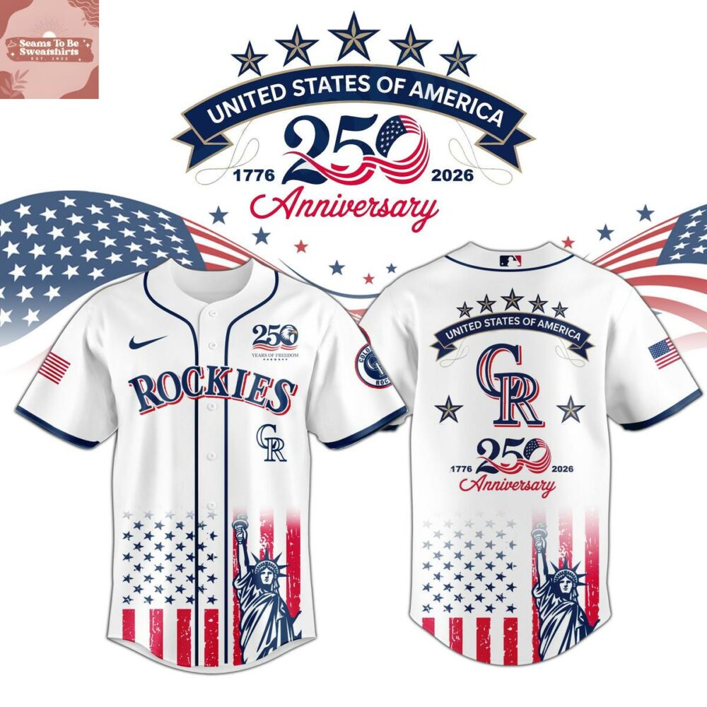 Colorado Rockies USA 250th Anniversary 1776-2026 Baseball Jersey