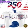 Colorado Rockies USA 250th Anniversary Limited Patriotic Baseball Jersey
