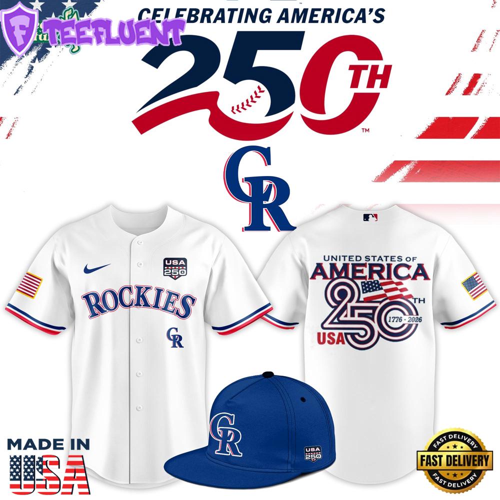 Colorado Rockies USA 250th Anniversary Limited Patriotic Baseball Jersey