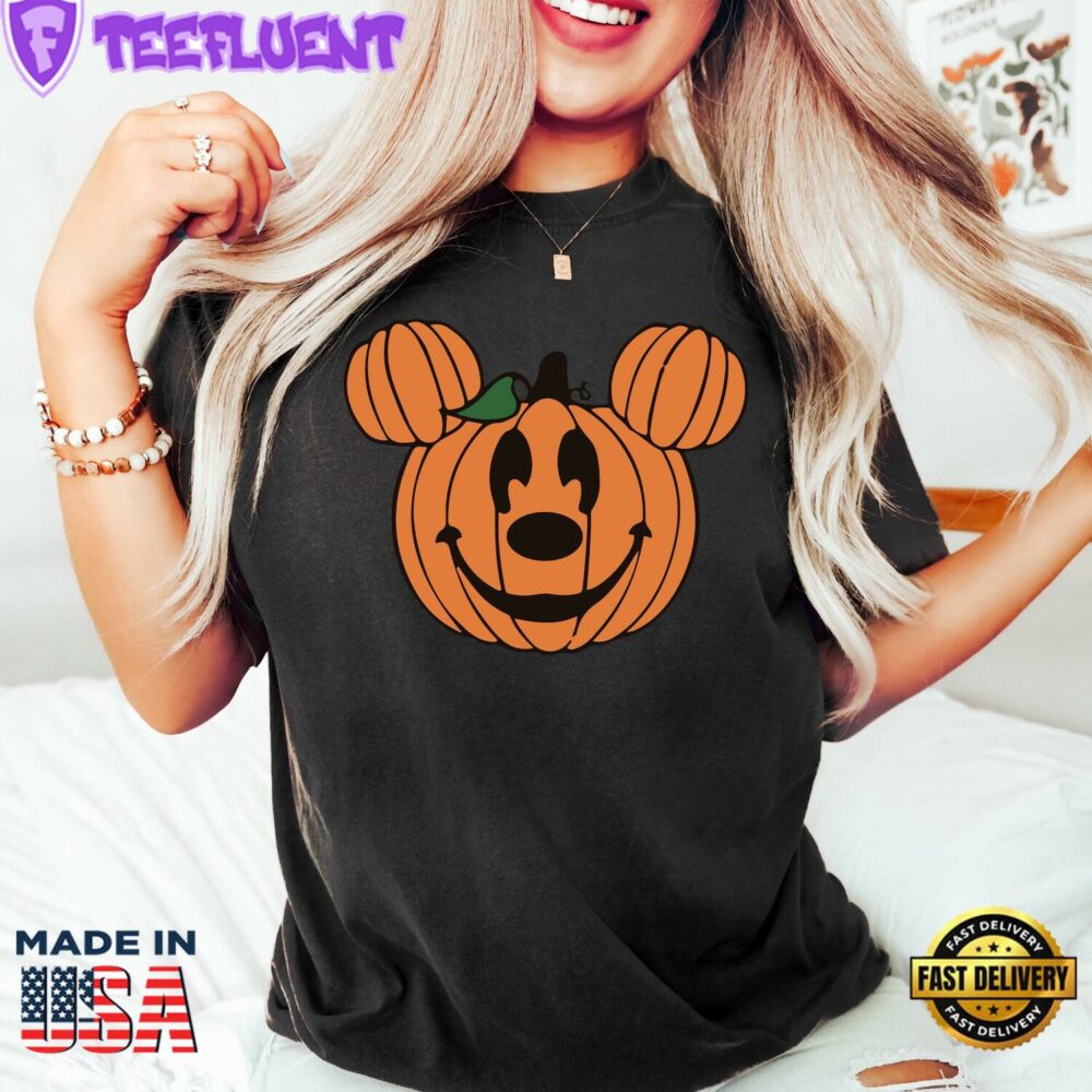 Comfort Colors Disney Halloween Shirt Mickey Pumpkin Fall Tee Disney Pumpkin Gift