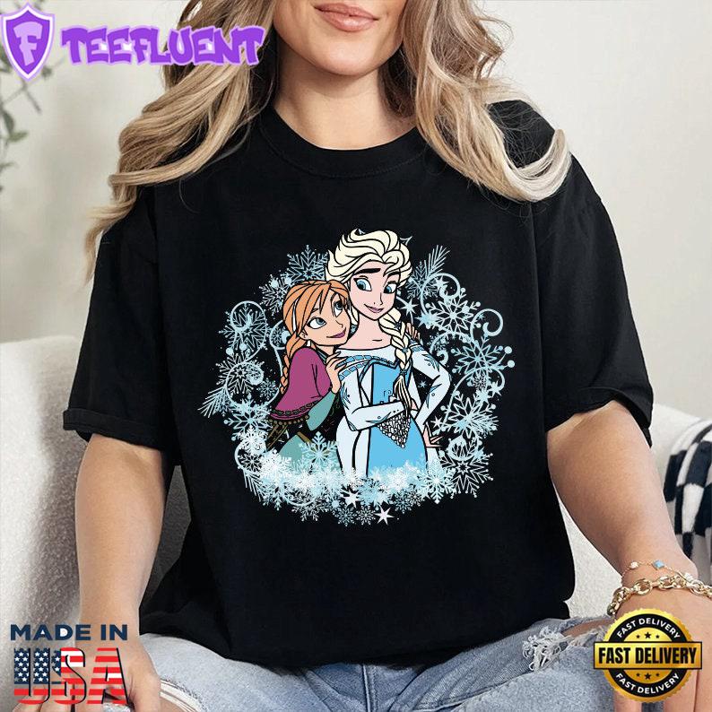Comfort Colors Women's Princess Elsa Shirt Frozen Disney Top Magic Kingdom Frozen T-Shirt