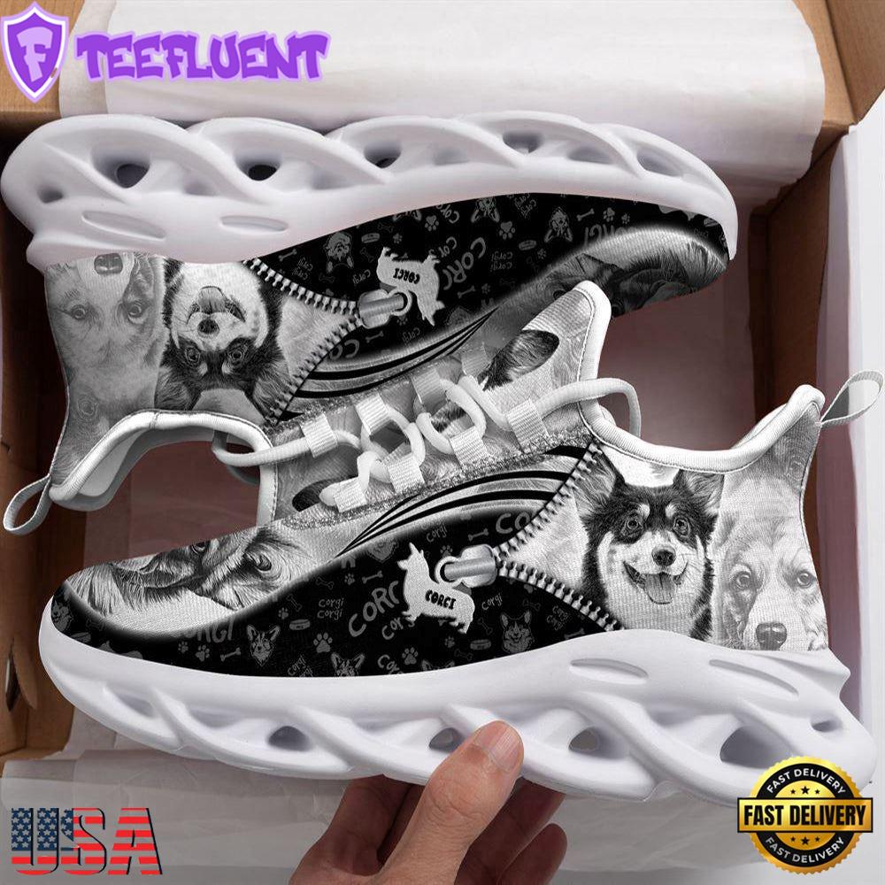 Corgi Sketch Max Soul Shoes For Men Women Dog Shoes Running