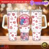 Couple Love 40oz Tumbler Wrap Valentines Gift 40oz Quencher - 40oz Tumbler with Handle