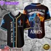 Cross Flame Baseball Jersey - Knight I Said Amen Custom Baseball Jersey Shirt For Men Women Christian Baseball Jersey 3 Cross Flame Baseball Jersey - Knight I Said Amen Custom Baseball Jersey Shirt For Men Women