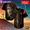 Cross, Lion Baseball Jersey - Custom Printed 3D Baseball Jersey Shirt For Men and Women