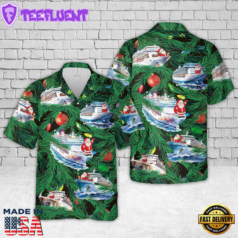 Cruise Ship Christmas Hawaiian Shirt