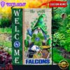 Custom Name Air Force Falcons Happy St. Patrick's Day Shamrock House And Garden Flag