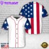 Custom Name American Flag Baseball Jersey