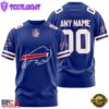 Custom Name And Number Buffalo Bills NFL Team Sport 3D T-Shirt