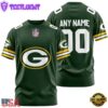 Custom Name And Number Green Bay Packers NFL Team Sport 3D T-Shirt