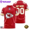 Custom Name And Number Kansas City Chiefs NFL Team Sport 3D T-Shirt