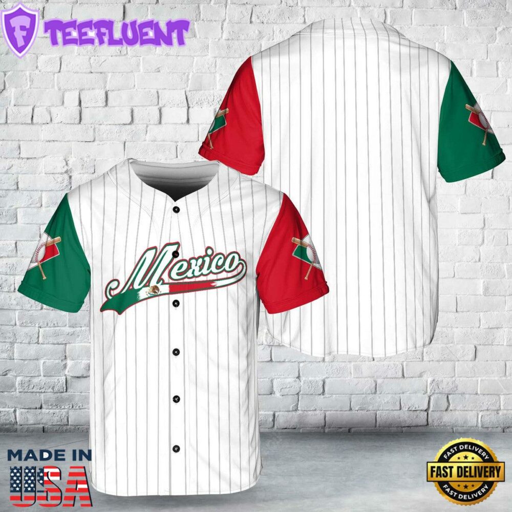 Custom Name And Number Mexico Baseball Baseball Jersey