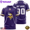 Custom Name And Number Minnesota Vikings NFL Team Sport 3D T-Shirt