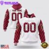 Custom Name And Number NFL Arizona Cardinals Christmas Spirit All Over Print Hoodie Shirt