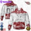 Custom Name And Number NFL Arizona Cardinals Color Christmas 3D Hoodie Shirt