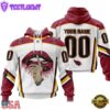 Custom Name And Number NFL Arizona Cardinals Lips All Over Print Hoodie