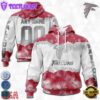Custom Name And Number NFL Atlanta Falcons Color Christmas 3D Hoodie Shirt