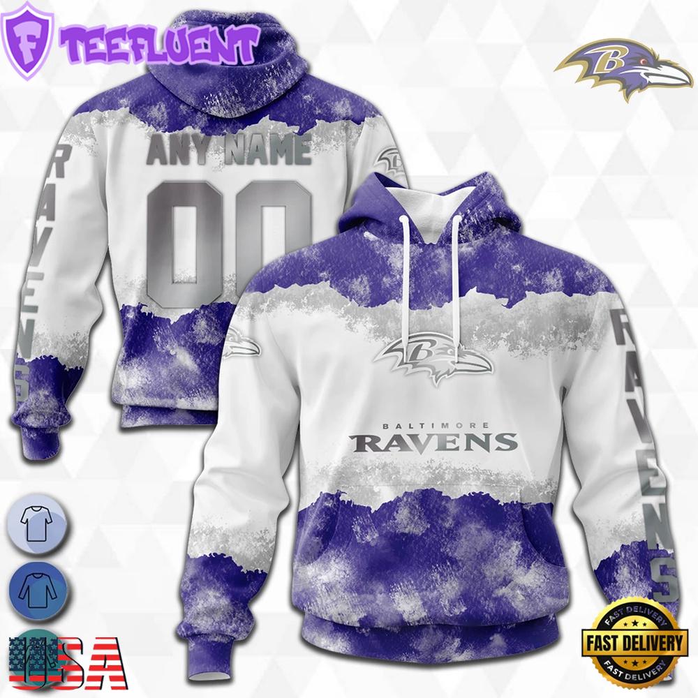 NFL Custom Name Number Baltimore Ravens Color Christmas 3D Hoodie Shirt , NFL Unisex Hoodies NFL Custom Name Number Baltimore Ravens Color Christmas 3D Hoodie Shirt , NFL Unisex Hoodies