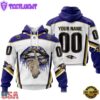 Custom Name And Number NFL Baltimore Ravens Lips All Over Print Hoodie