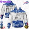 Custom Name And Number NFL Buffalo Bills Color Christmas 3D Hoodie Shirt
