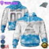 Custom Name And Number NFL Carolina Panthers Color Christmas 3D Hoodie Shirt