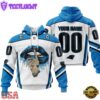 Custom Name And Number NFL Carolina Panthers Lips All Over Print Hoodie