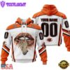 Custom Name And Number NFL Chicago Bears Lips All Over Print Hoodie