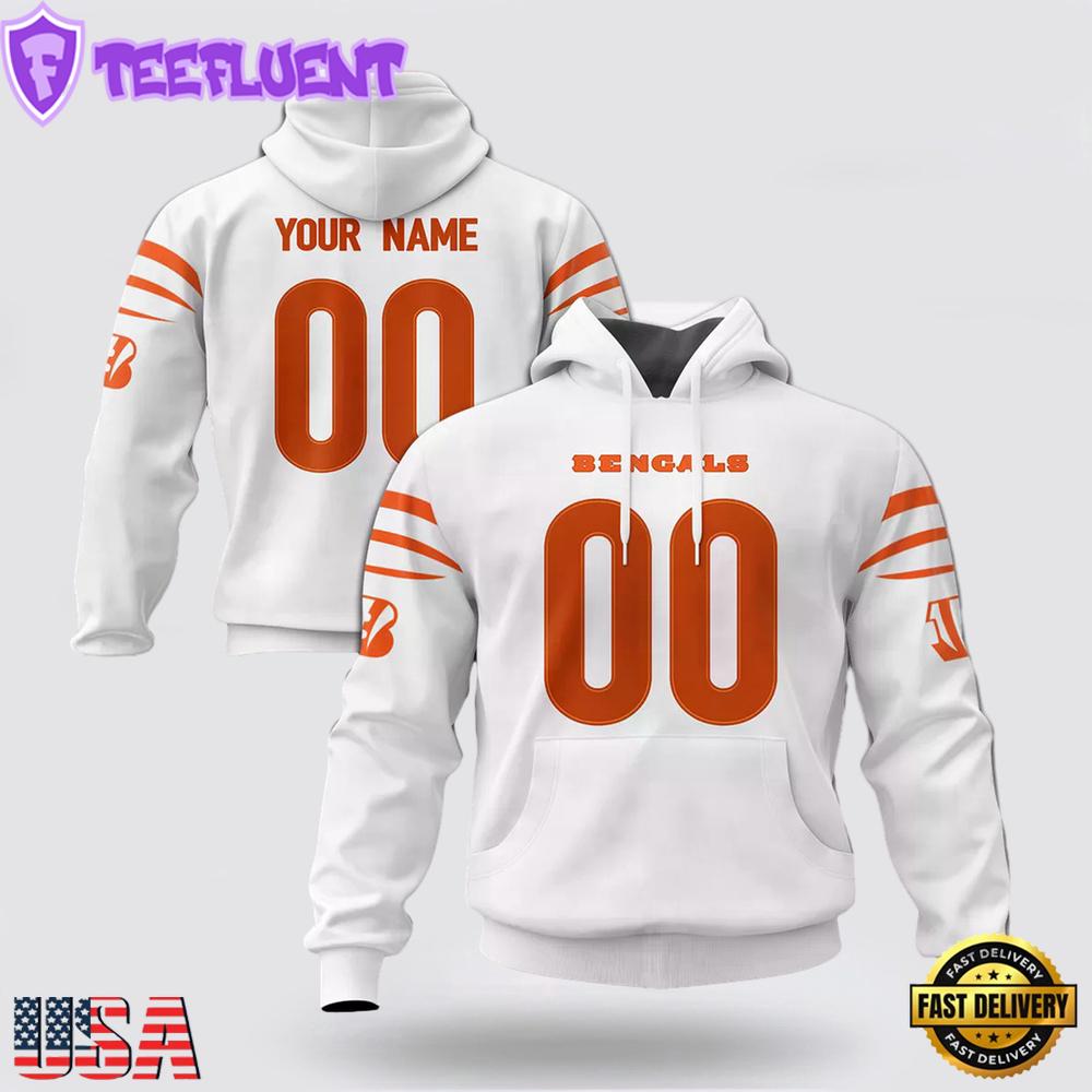 Custom Name And Number NFL Cincinnati Bengals Christmas Spirit All Over Print Hoodie Shirt