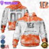 Custom Name And Number NFL Cincinnati Bengals Color Christmas 3D Hoodie Shirt