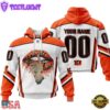 Custom Name And Number NFL Cincinnati Bengals Lips All Over Print Hoodie