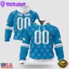 Custom Name And Number NFL Detroit Lions Christmas Spirit All Over Print Hoodie Shirt