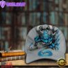 Custom Name And Number NFL Detroit Lions Demonhead Baseball Cap