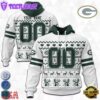 Custom Name And Number NFL Green Bay Packers Christmas Spirit All Over Print Hoodie Shirt
