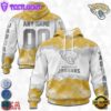 Custom Name And Number NFL Jacksonville Jaguars Color Christmas 3D Hoodie Shirt