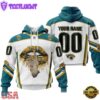 Custom Name And Number NFL Jacksonville Jaguars Lips All Over Print Hoodie